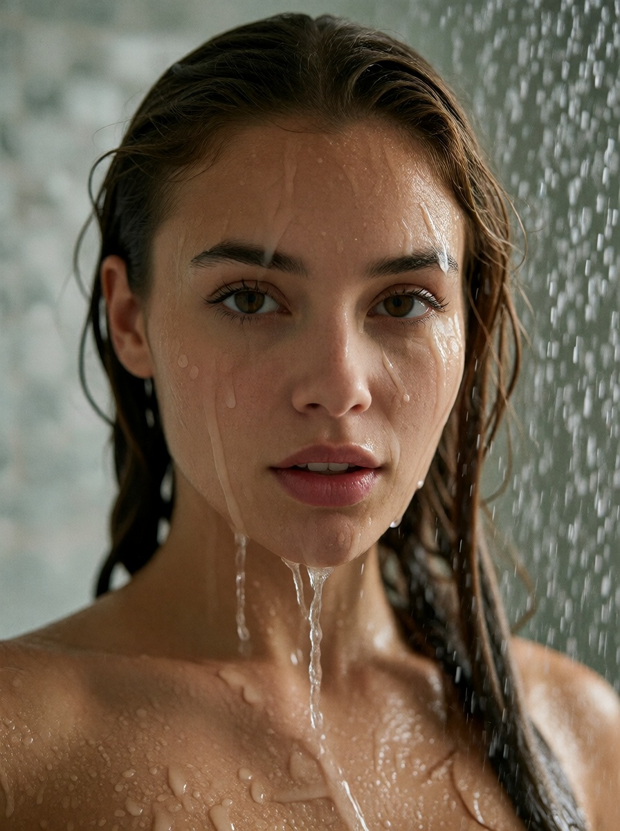 AI wet Shower Underboob Solo