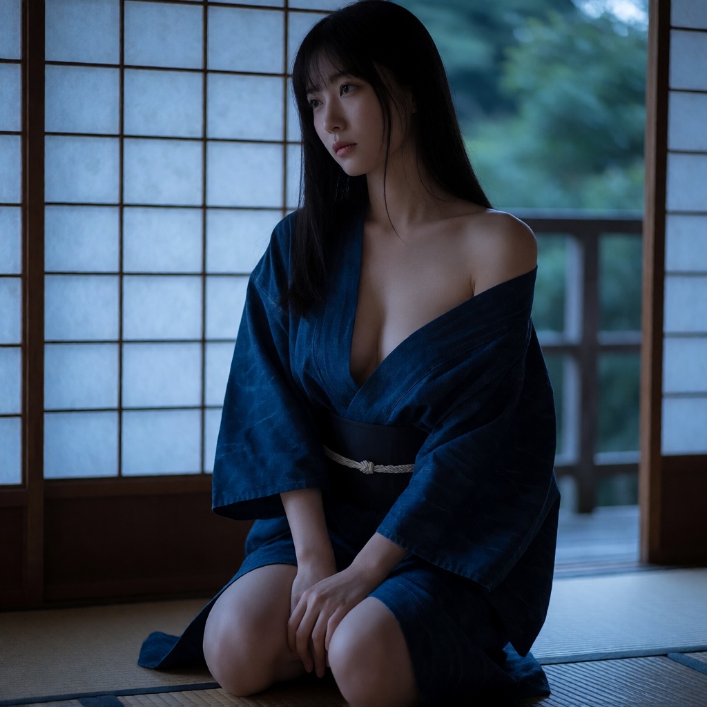 Japanese Woman In Yukata