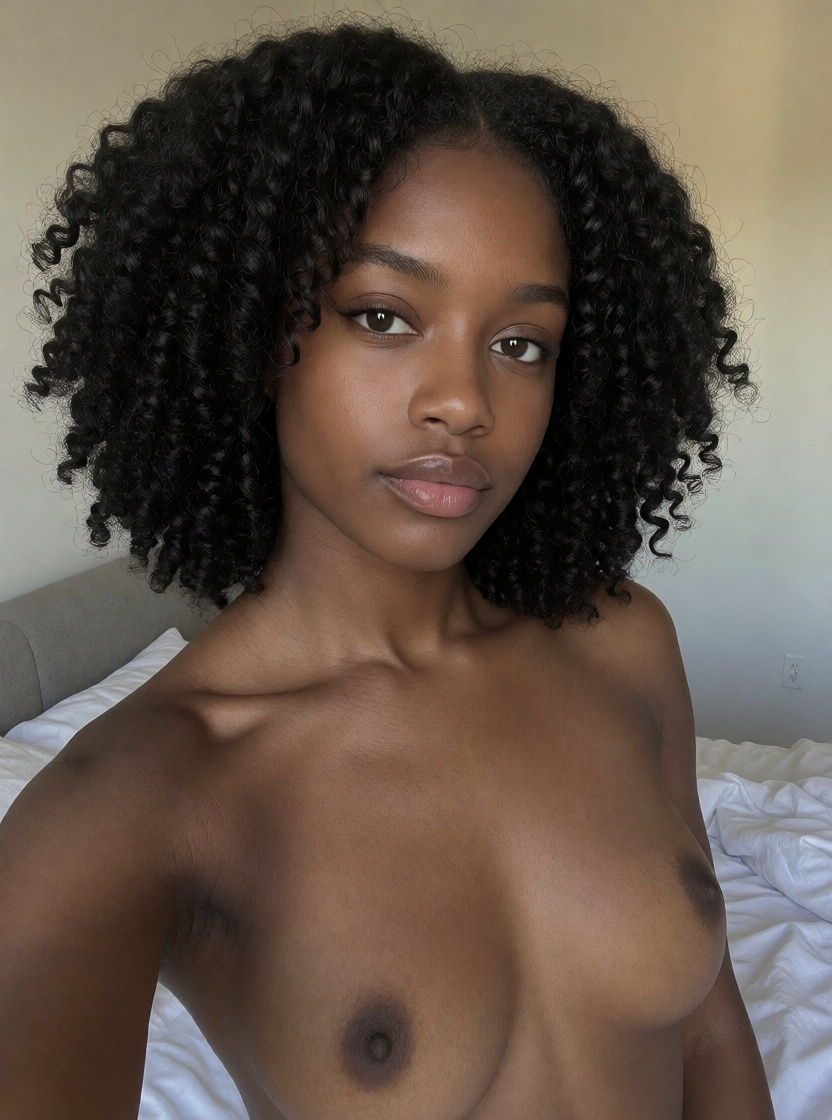 Best ai solo topless black woman morning bed ultra realistic