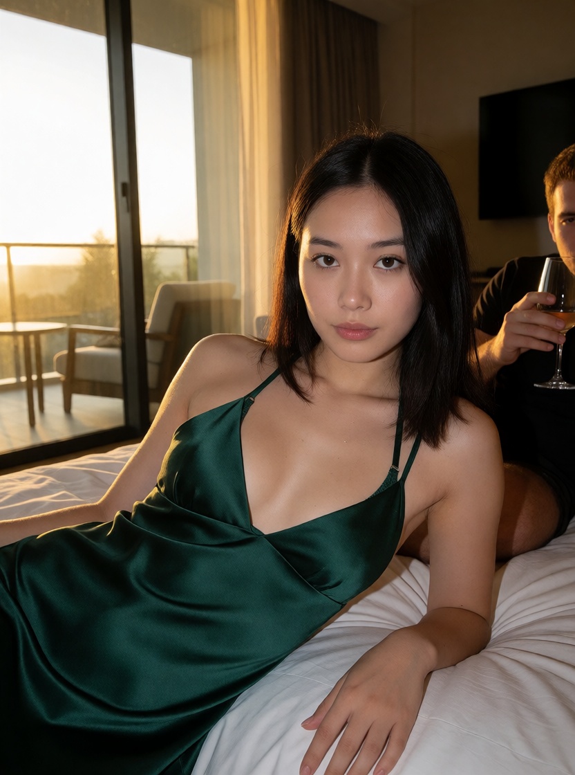 Ai porn asian woman hotel glamour hd photo