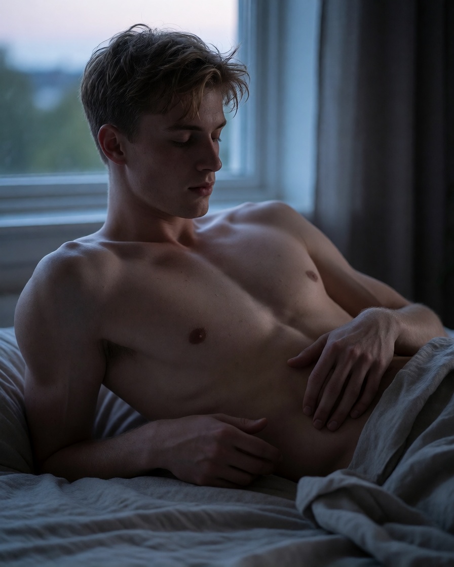 Nsfw ai scandinavian man solo masturbation 4k
