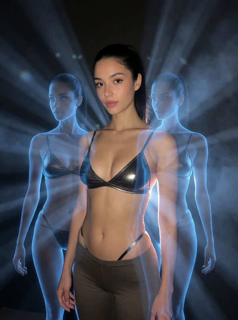 Ai porn latina holographic studio glamour 4k