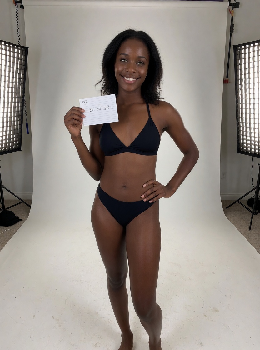 Uncensored ai ebony black woman lingerie portrait close up