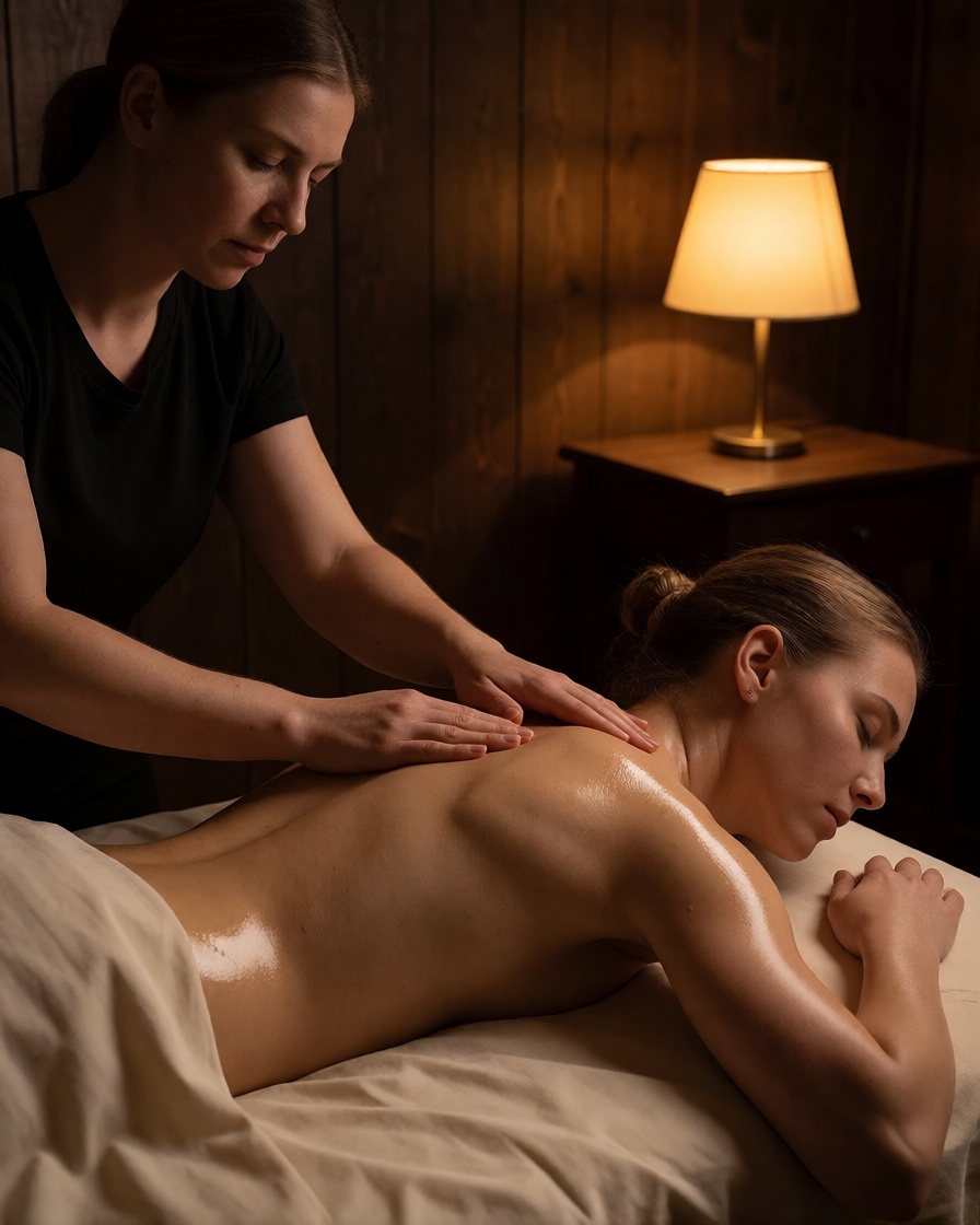 Ai art erotic massage adult woman deep tissue massage portrait