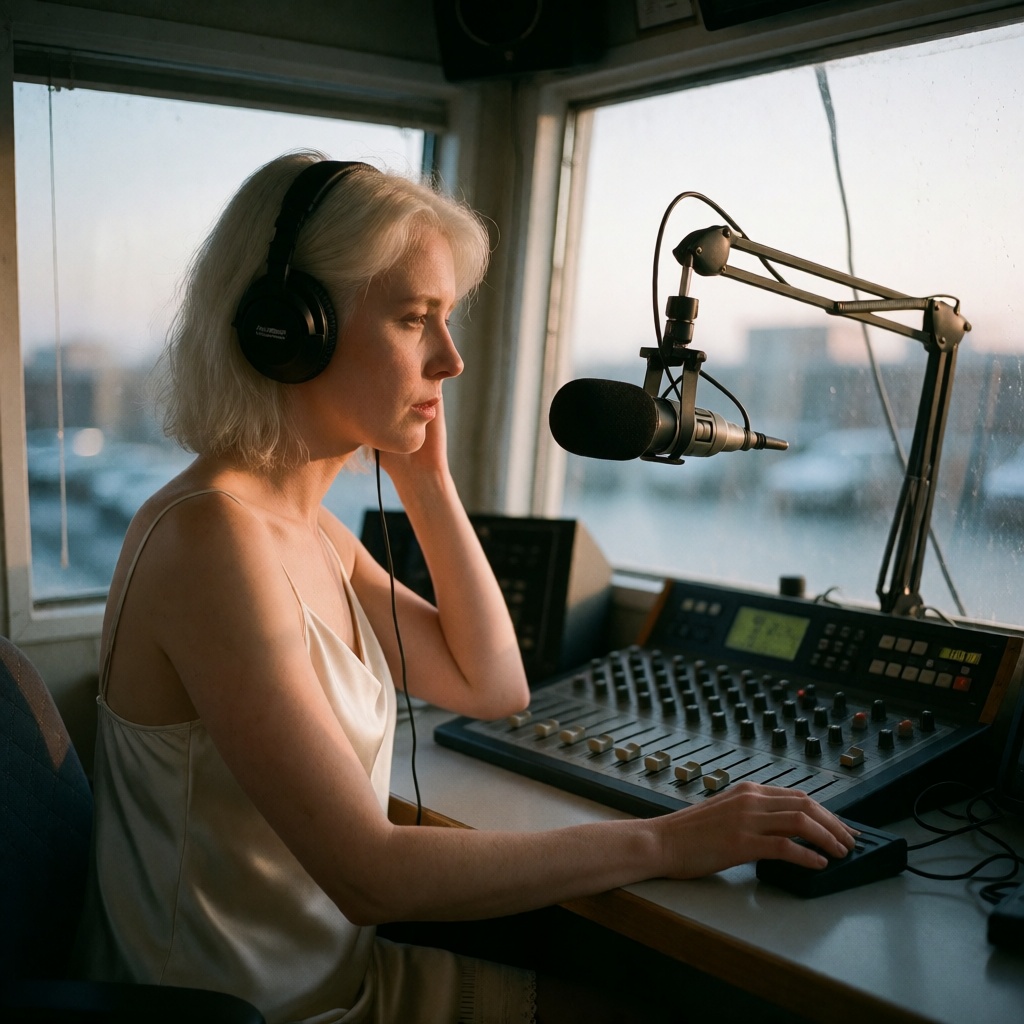 Danish Woman Radio Booth