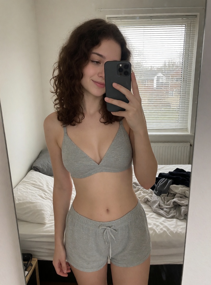 Free ai amateur bedroom mirror selfie no filter