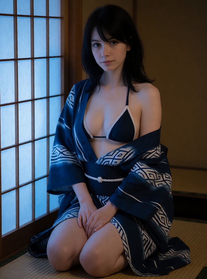 Adult Woman In Yukata