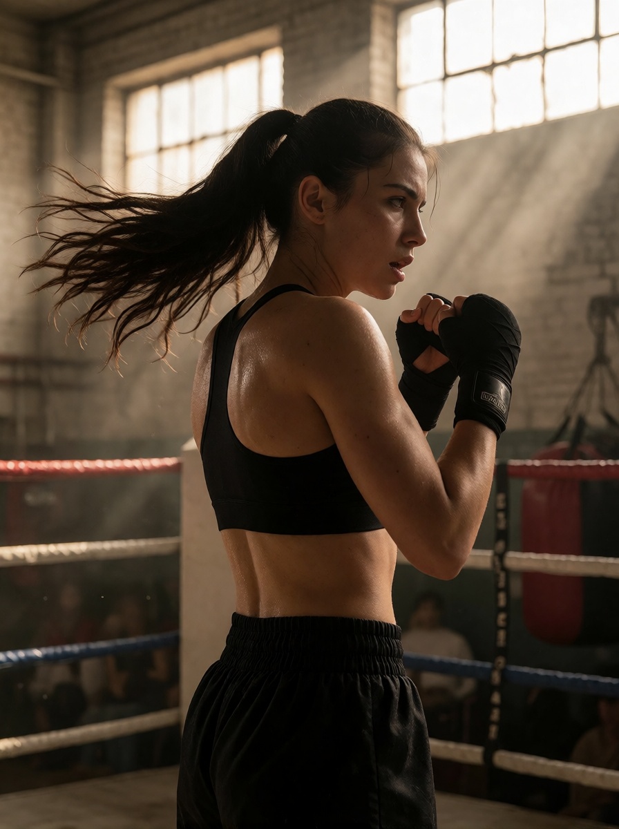 Boxing Gym Sweat Ponytail