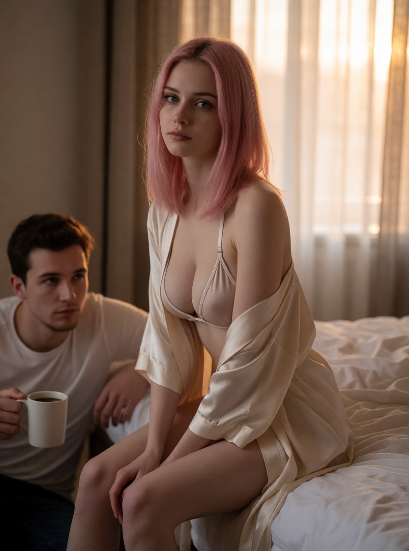 Sleepy Morning Bed Scene