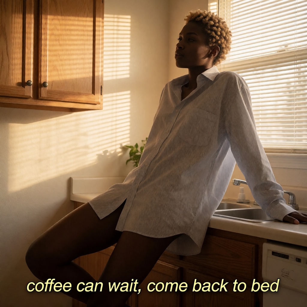 Nigerian Woman Kitchen Morning
