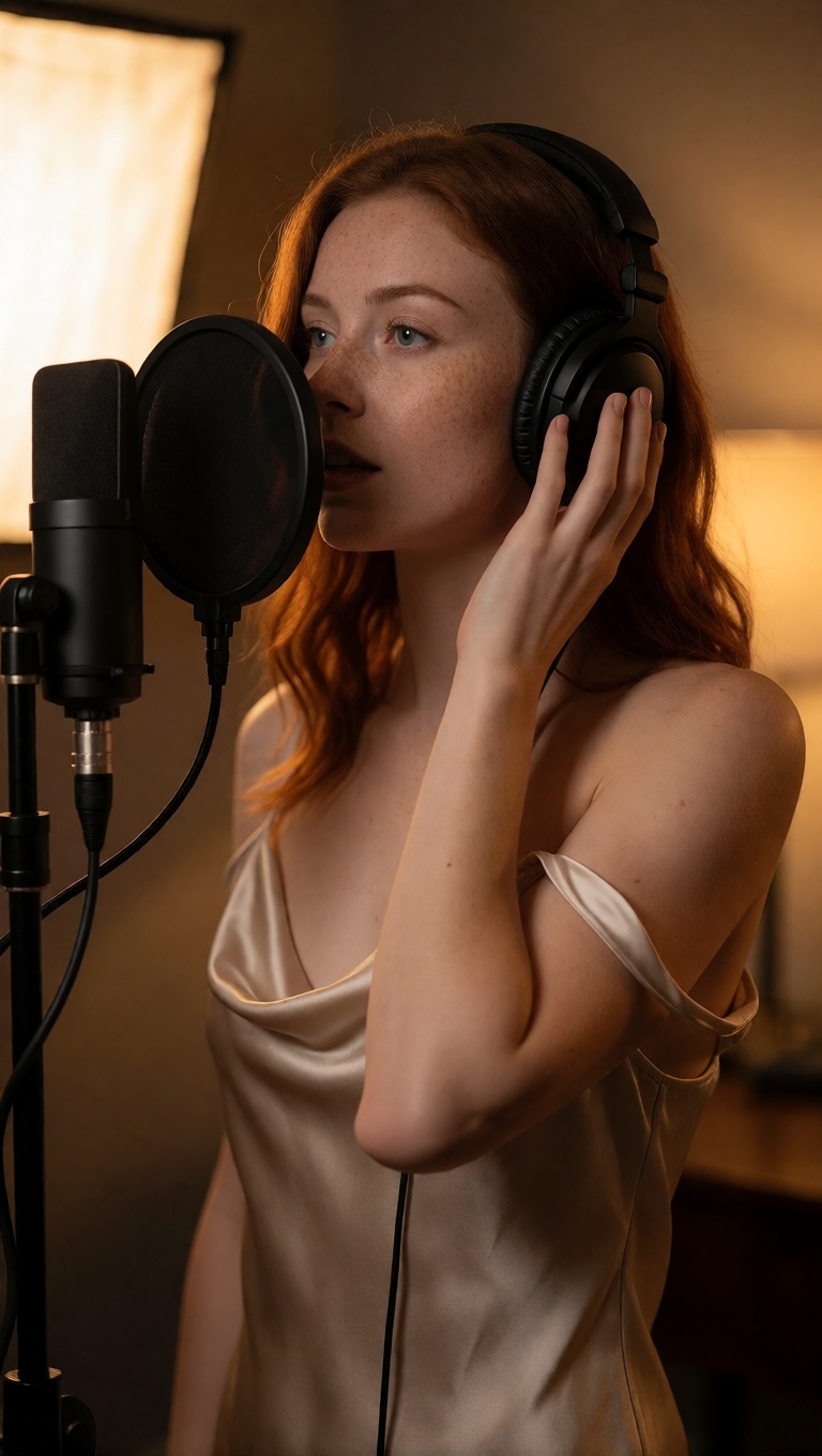 Copper Hair Studio Portrait