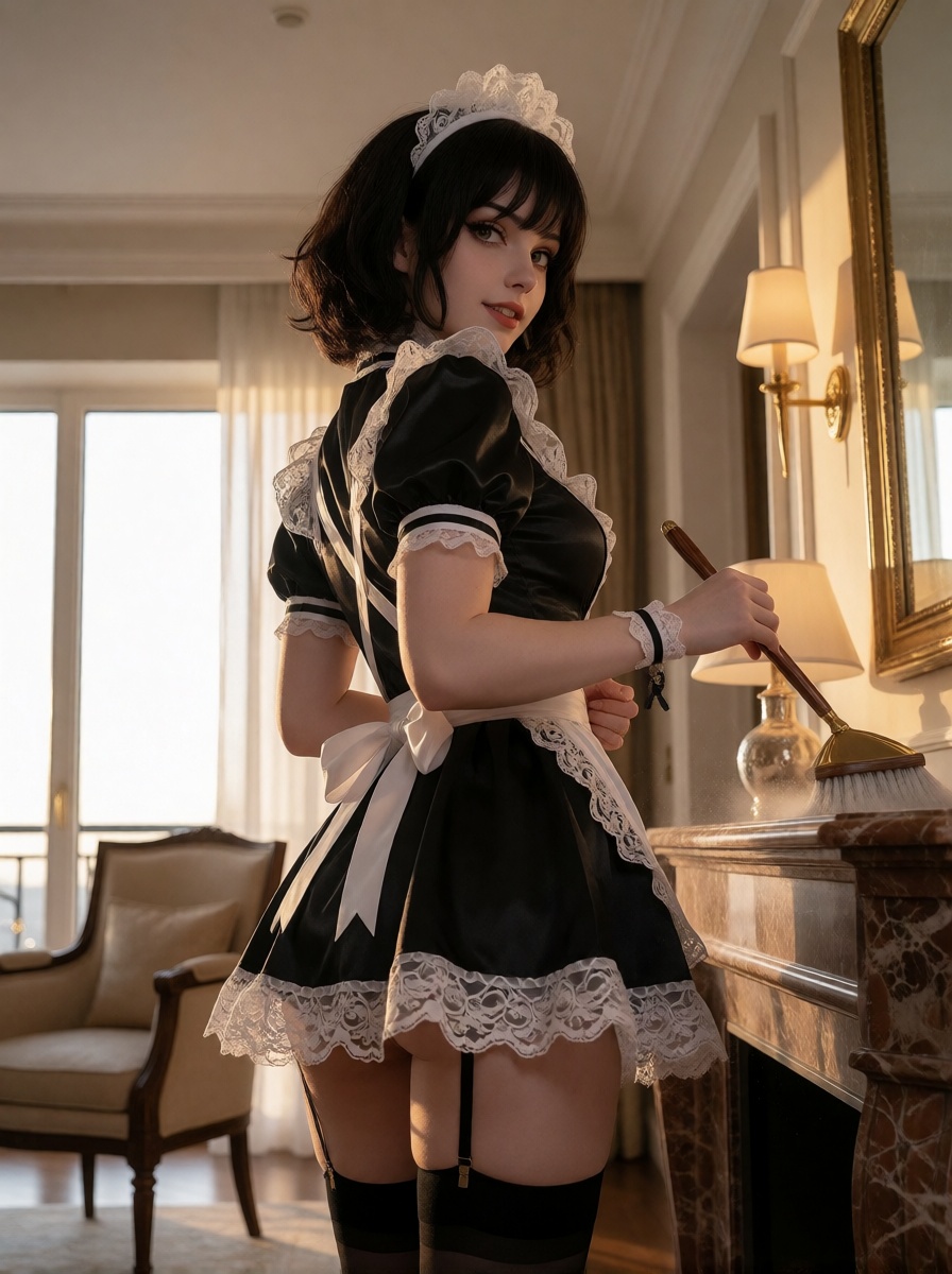 Best ai maid costume roleplay hd photo