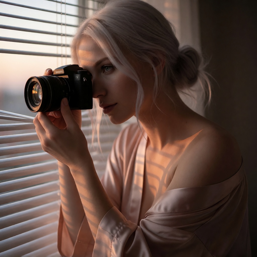 Free ai danish woman silk robe webcam full body shot