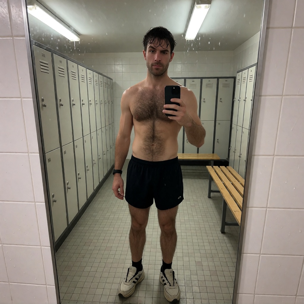 Best ai italian man locker room mirror selfie photorealistic