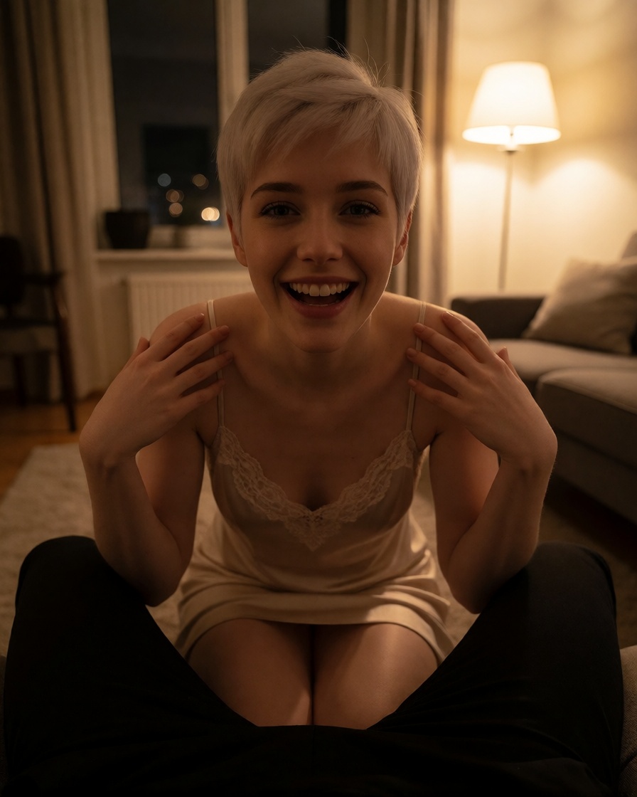 Ai nude platinum pixie pov lap photorealistic