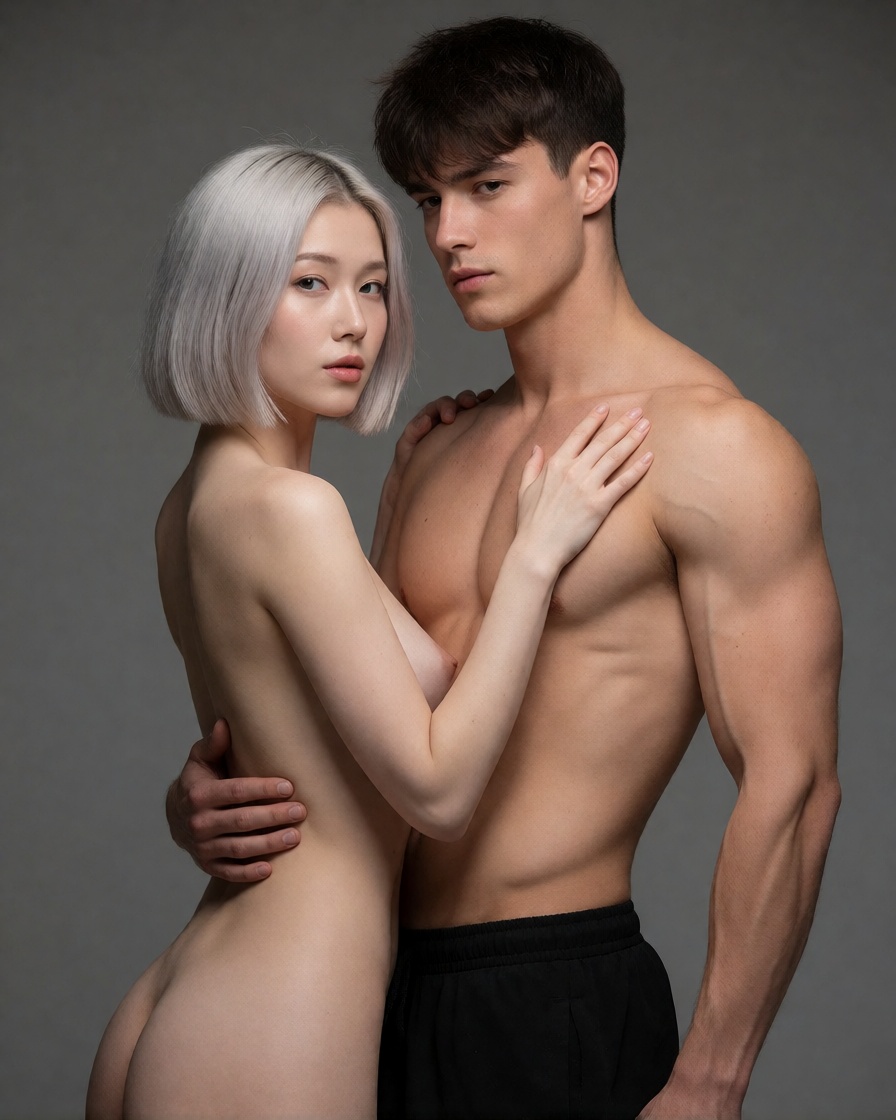 Ai made korean woman studio portrait no filter